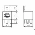 Hella Relay 12V 30A Spst D Electrics, 933791091 933791091